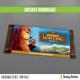 The Lion King Birthday Chocolate Wrappers